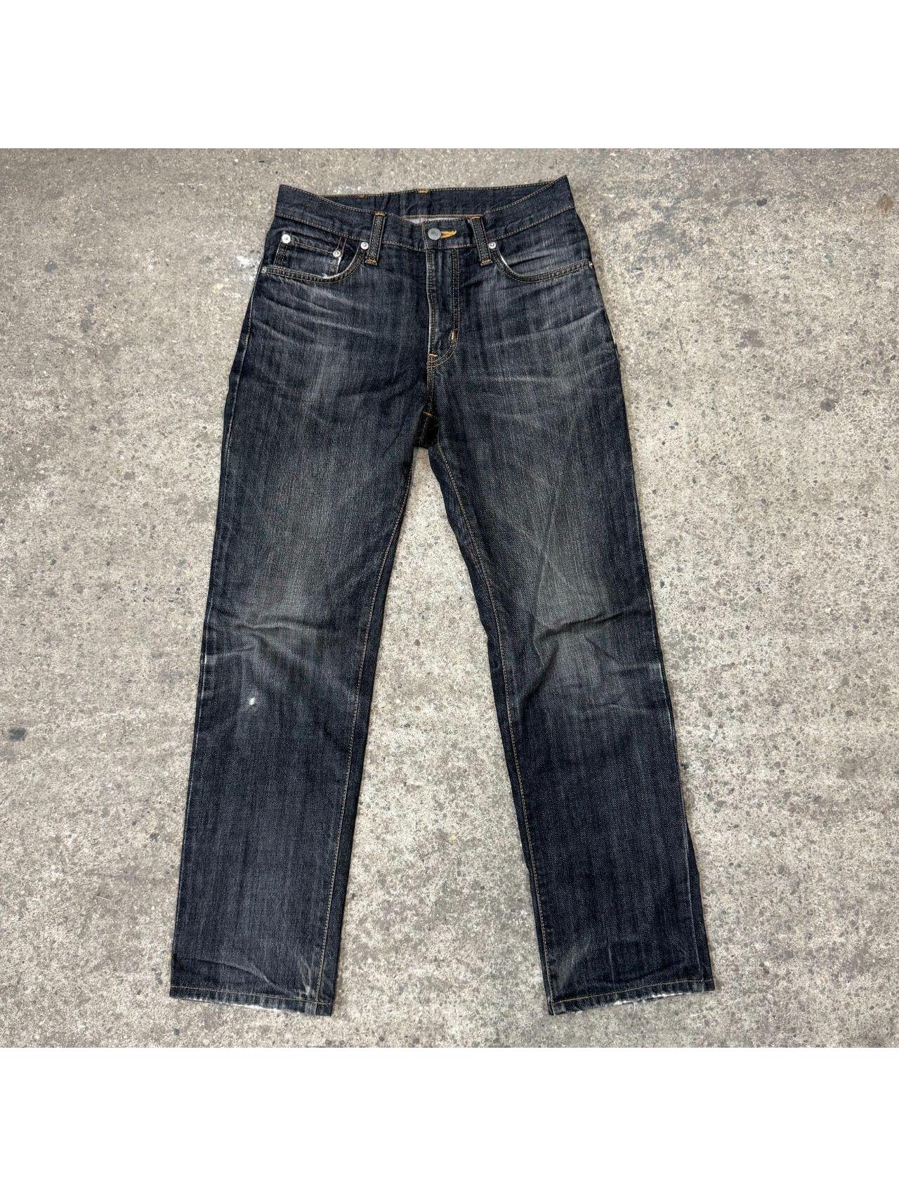 Vintage Edwin E603r Black-Faded Straight Jeans